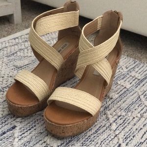 strappy wedges